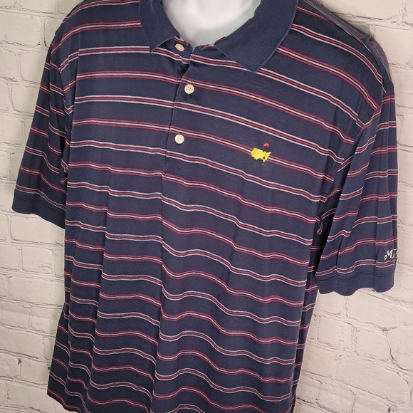 Masters Collection Striped Polo Shirt Large - Picture 3 of 12